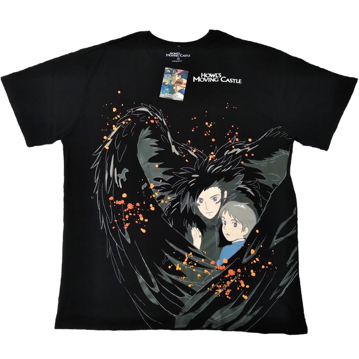 ハウルの動く城 Tシャツ XLサイズ 黒 映画T ムービーT アニメT