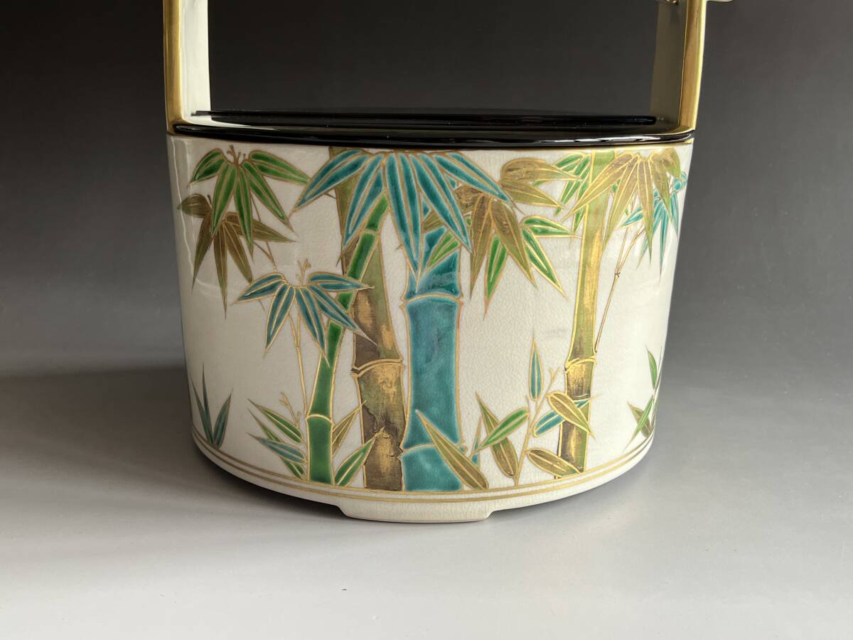 手塚充 竹文手桶 水指 茶道具 保証品