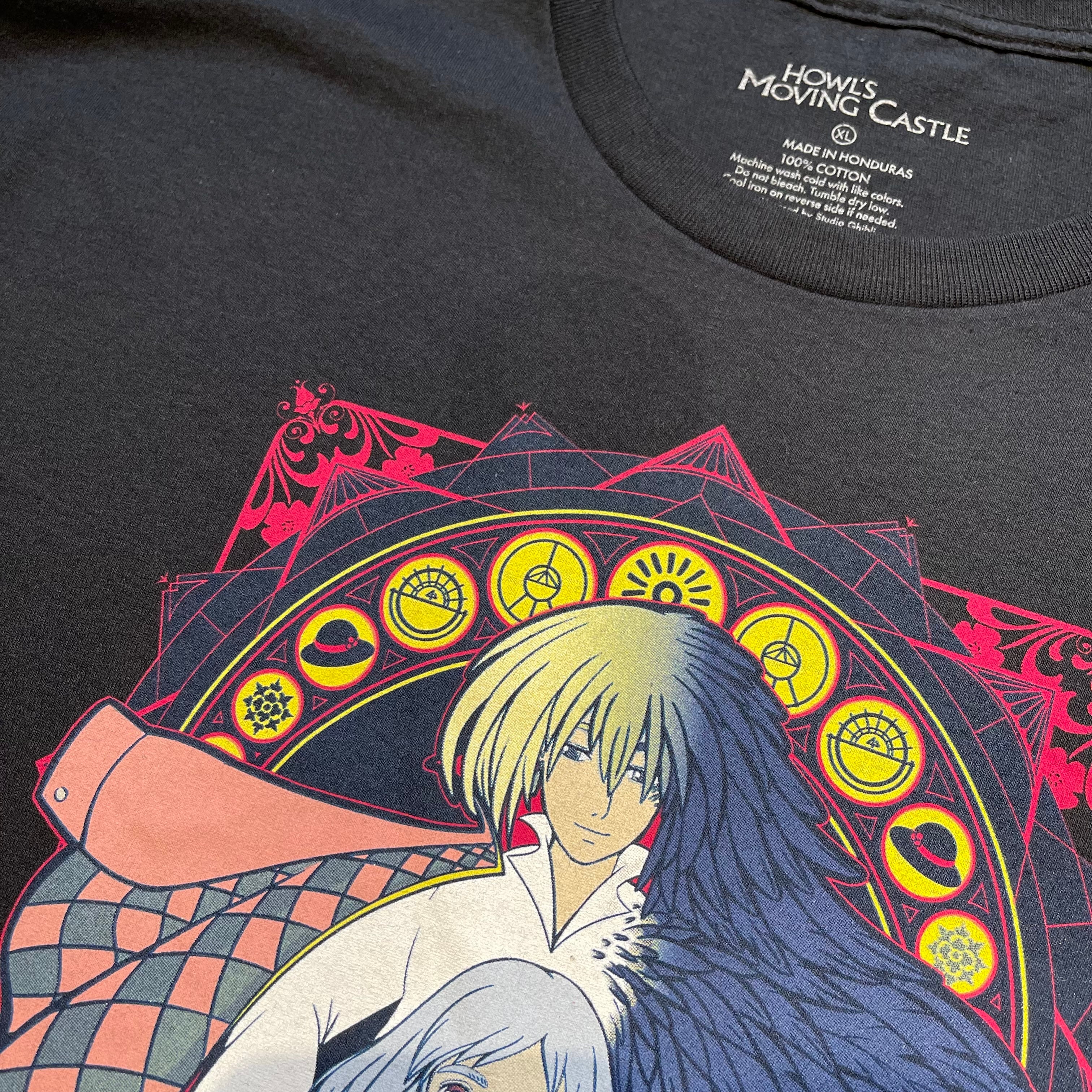 新品 00's ハウルの動く城 ハウル＆ソフィー ジブリTシャツ XL | 古着