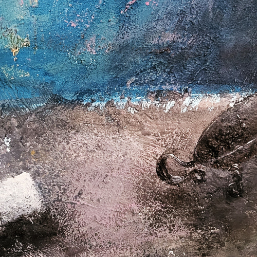 戦場に在る静寂の時 / モダン画 キャンバス 145×112㎝ F80号 原画限り