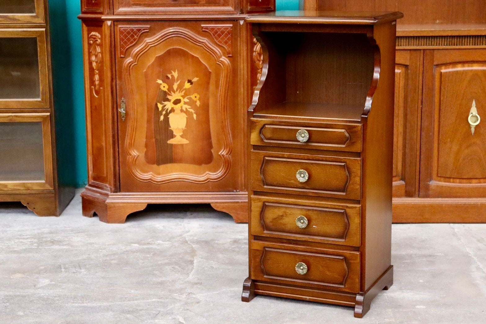 カリモク家具 karimoku꧂テレフォンスタンド フラワー 電話台 花台