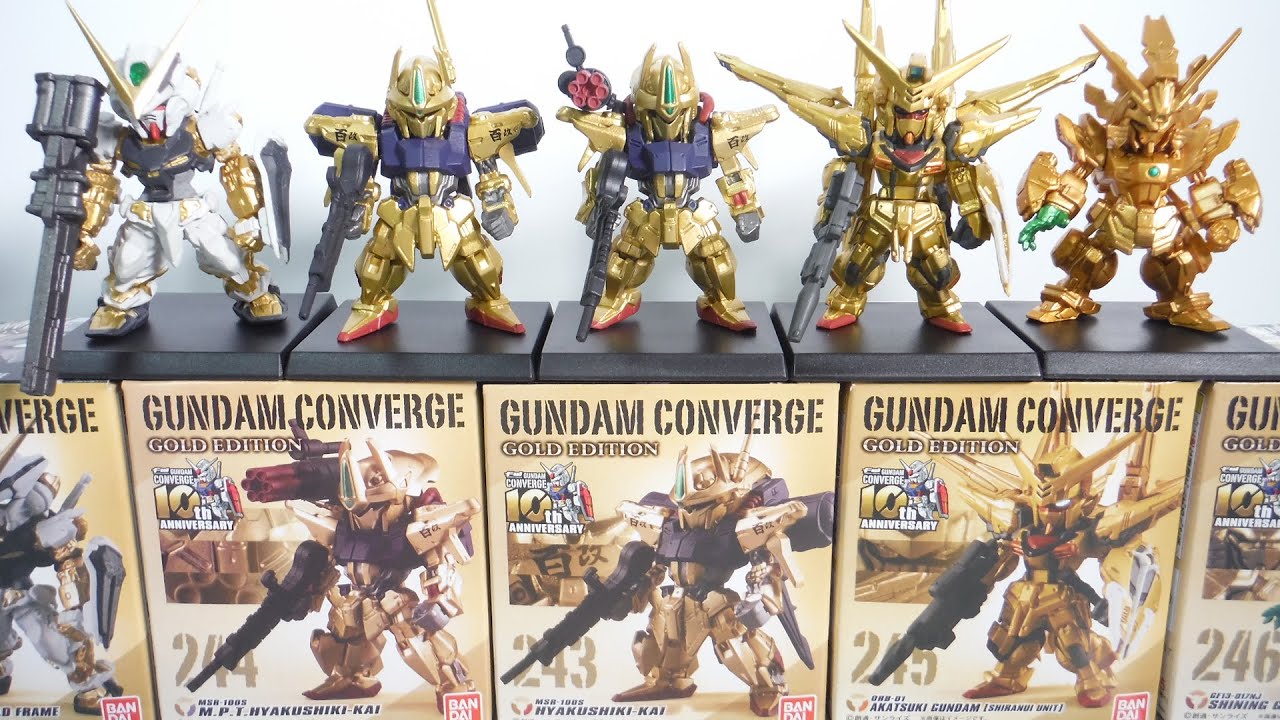 FW GUNDAM CONVERGE GOLD EDITION 全5種 開封 ガンダムアストレイ