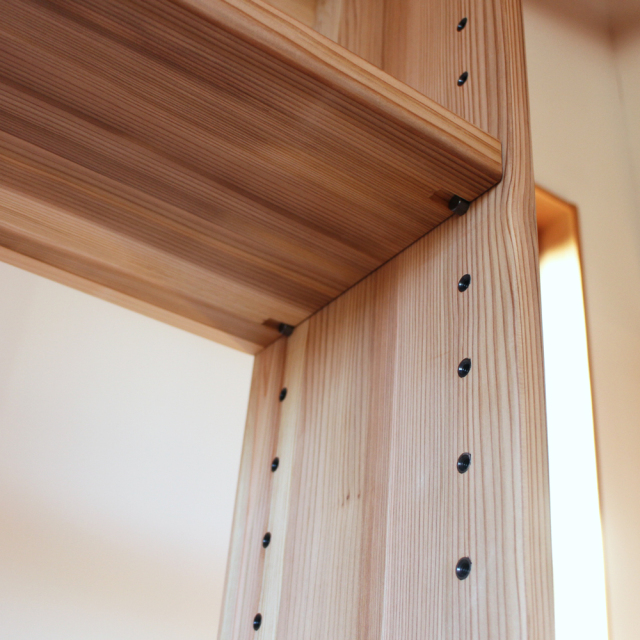 杉の本棚 大 オープンシェルフ 天然木製 無垢 書棚 オープンラック