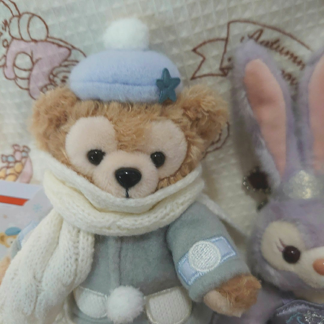 ディズニー ダッフィー ダンシング スノーフレークス ぬいぐるみバッジ 3点