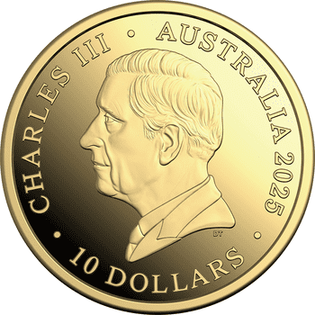 オーストラリア 2024年 パース造幣局創立125周年 2ドル銀貨金メッキ付