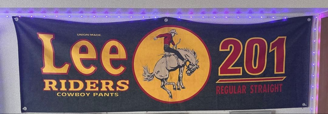 【超希少・限定】Lee ヴィンテージデニムバナー 90s レア 非売品 超希少・限定】Lee ヴィンテージデニムバナー 90s レア 非売品 超希少