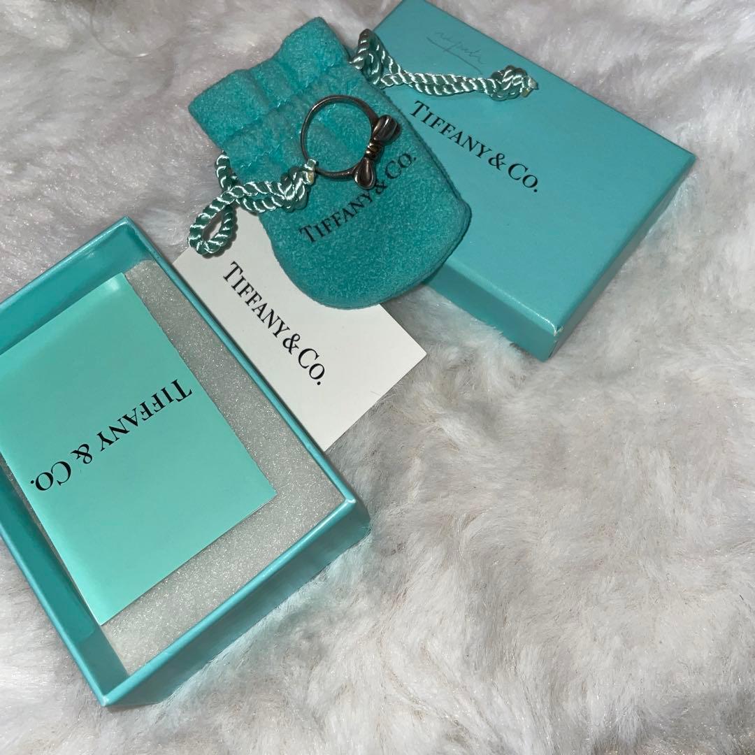 Tiffany & Co. リボンリング 925/750 3.7g サイズ5
