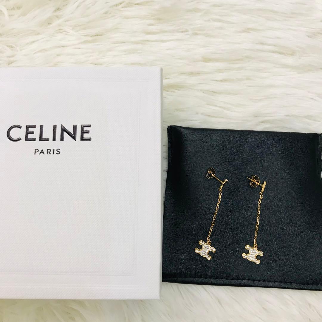 セリーヌ　ロング　ピアス CELINE（セリーヌ） [正規ラッピング済] ピアス トリオンフ スタッズ