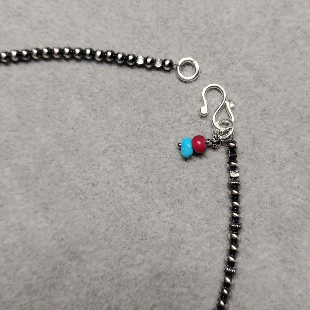 オーダー品 3ミリナバホパール+14金ビーズひとつのパターンネックレス